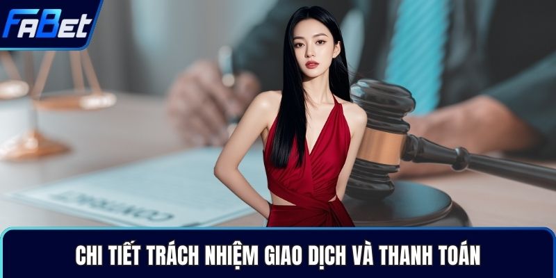 Chi tiết trách nhiệm giao dịch và thanh toán